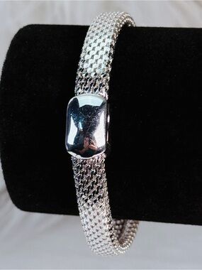 Elegant Silvertone Monet Bracelet